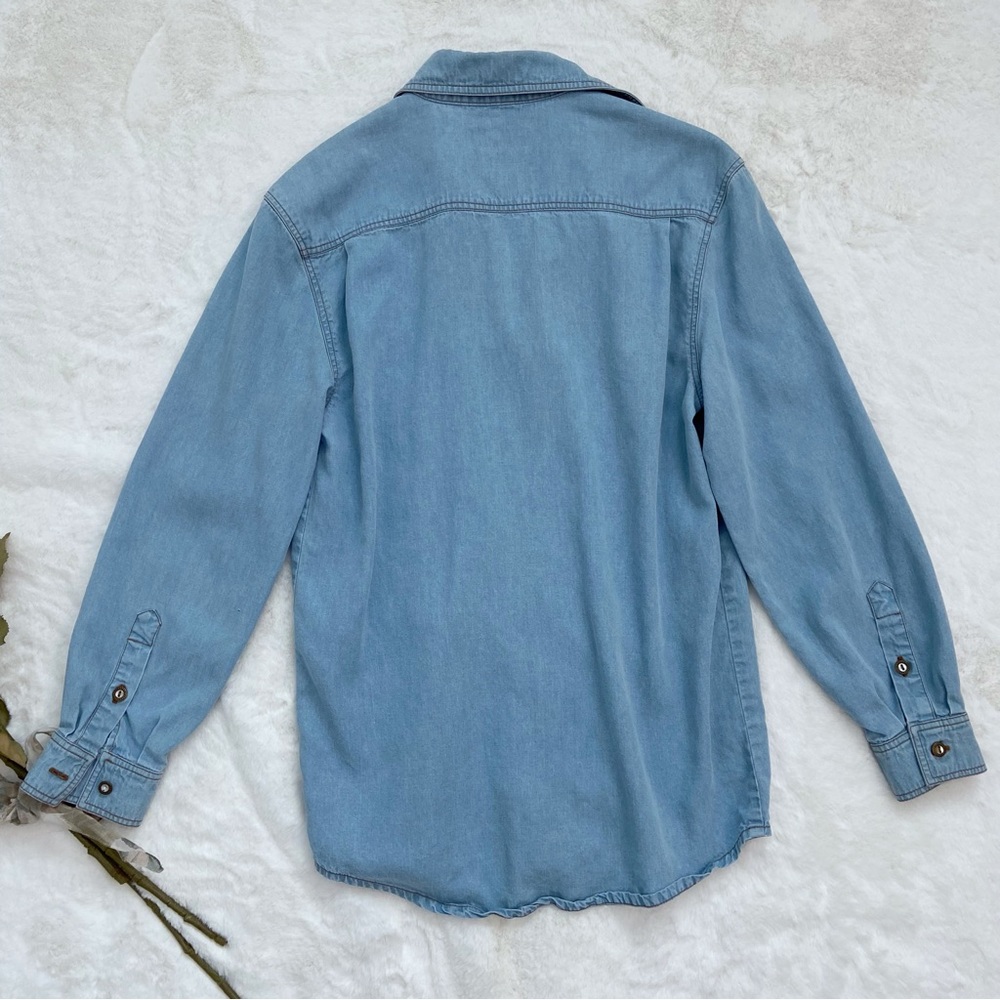 The TERRITORY AHEAD Blue Button Down Casual Shirt - Picture 4 of 12